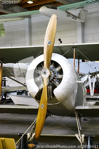 Image of Interior view of The Aviation Museum in Vantaa.