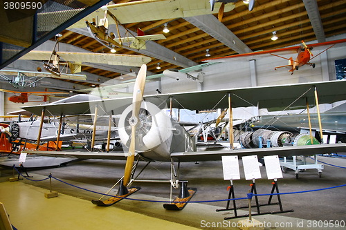 Image of Interior view of The Aviation Museum in Vantaa.