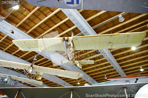 Image of Interior view of The Aviation Museum in Vantaa.