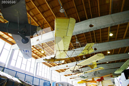 Image of Interior view of The Aviation Museum in Vantaa.