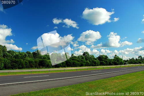 Image of Road and blue sky