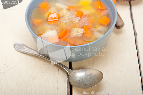 Image of Traditional Italian minestrone soup 