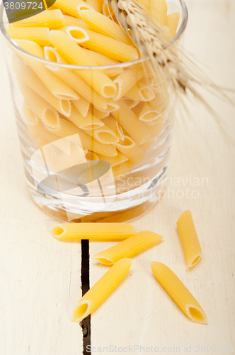 Image of Italian pasta penne with wheat