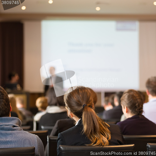 Image of Audience in the lecture hall.