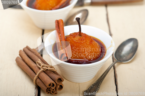 Image of poached pears delicious home made recipe 