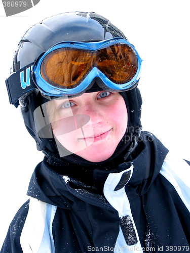 Image of Girl ski smile