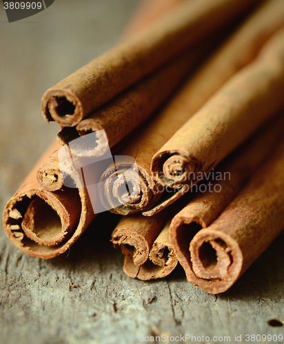 Image of Bunch of cinnamon sticks