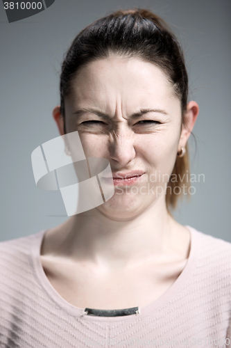 Image of portrait of disgusted woman