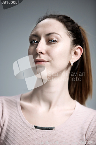Image of Handsome narcissistic proud young woman