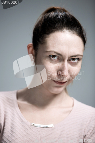 Image of portrait of disgusted woman