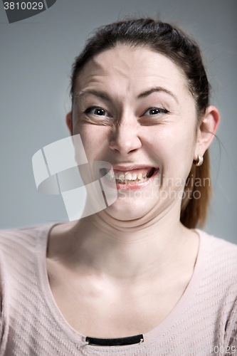 Image of portrait of disgusted woman