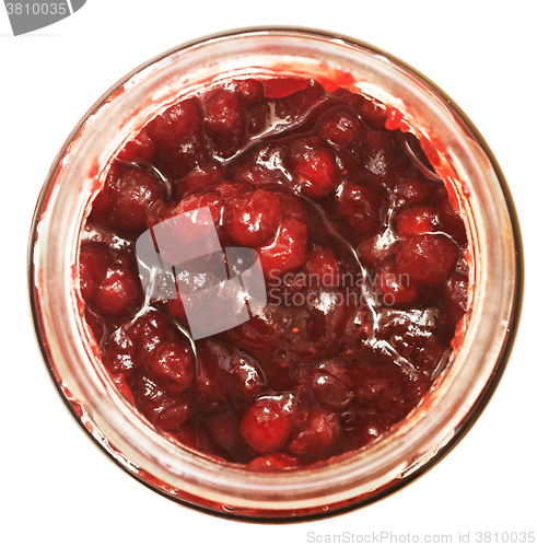 Image of red berries jam