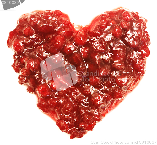 Image of red berries jam