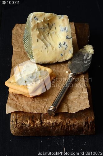 Image of A Slice of Danish Blue cheese