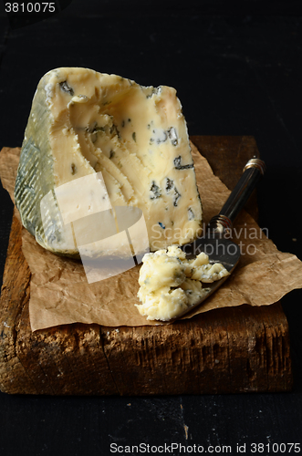 Image of A Slice of Danish Blue cheese