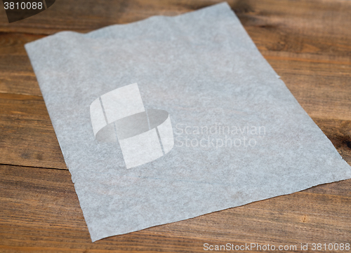 Image of paper on table