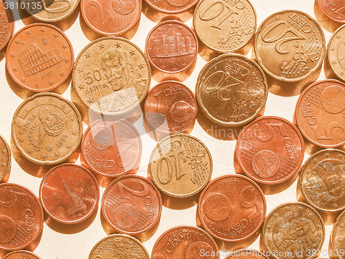 Image of  Euro coins vintage