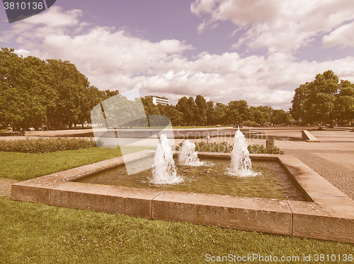 Image of Gardens in Stuttgart, Germany vintage