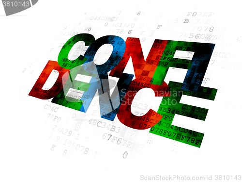 Image of Business concept: Confidence on Digital background