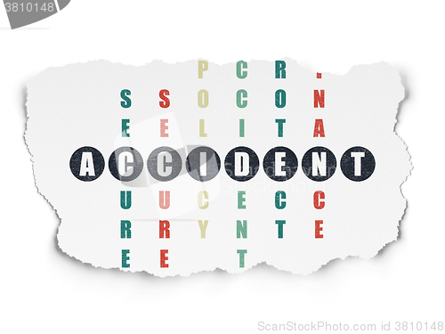 Image of Insurance concept: Accident in Crossword Puzzle