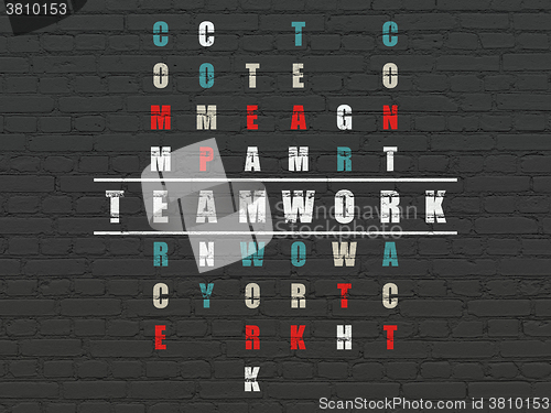 Image of Business concept: Teamwork in Crossword Puzzle