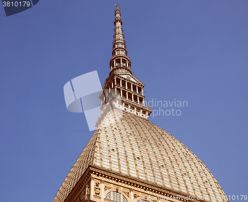 Image of Retro look Mole Antonelliana Turin