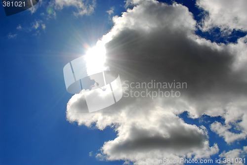Image of Sun sky clouds