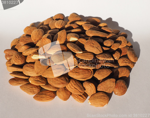 Image of Almonds dried fruit heap