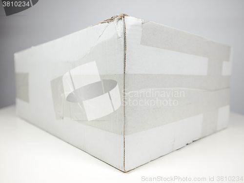 Image of White packet parcel