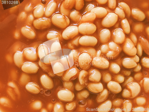 Image of Retro looking Baked beans