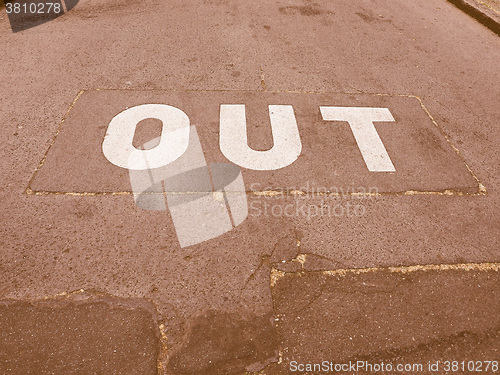 Image of  Out sign vintage