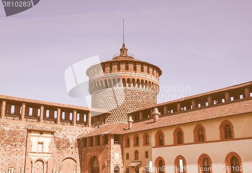 Image of Castello Sforzesco Milan vintage