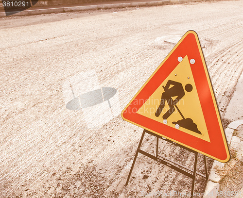 Image of  Road works vintage