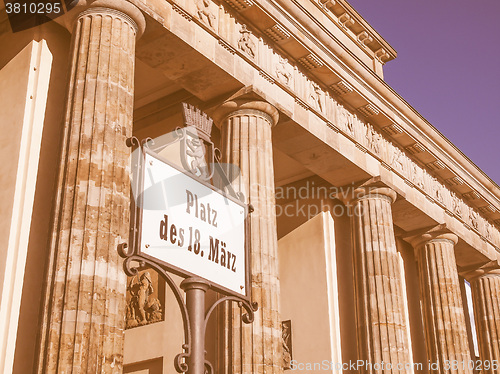 Image of Brandenburger Tor Berlin vintage