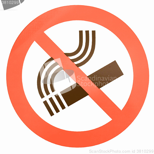 Image of  No smoking sign vintage