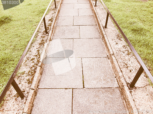 Image of  Pavement sidewalk vintage