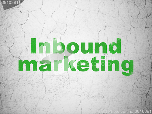 Image of Marketing concept: Inbound Marketing on wall background