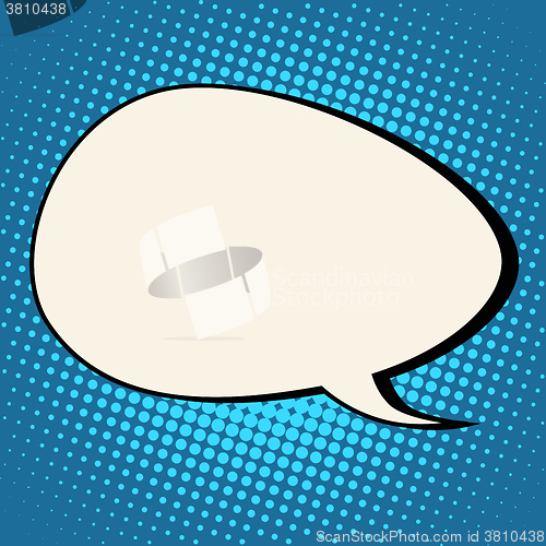 Image of cloud comic bubble retro background for text