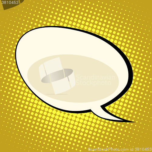 Image of cloud comic bubble retro background for text