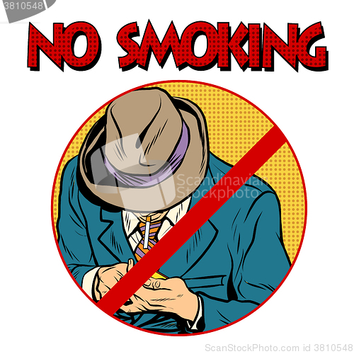 Image of sign Smoking ban