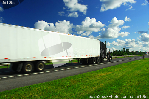 Image of Fast moving truck