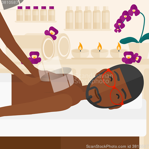 Image of Man recieving massage.