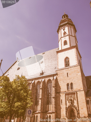 Image of Thomaskirche Leipzig vintage