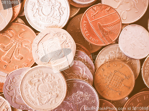 Image of  UK Pound coin vintage