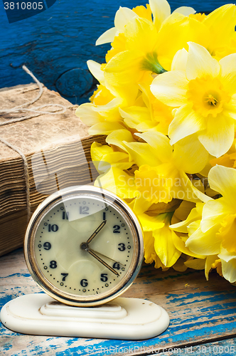 Image of A bouquet of fresh-cut Narcissus