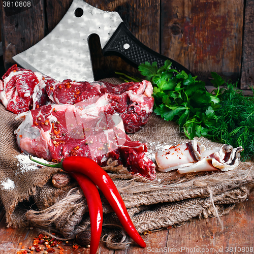 Image of Raw beef steak