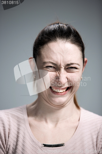 Image of portrait of disgusted woman