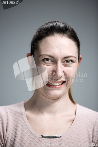 Image of portrait of disgusted woman