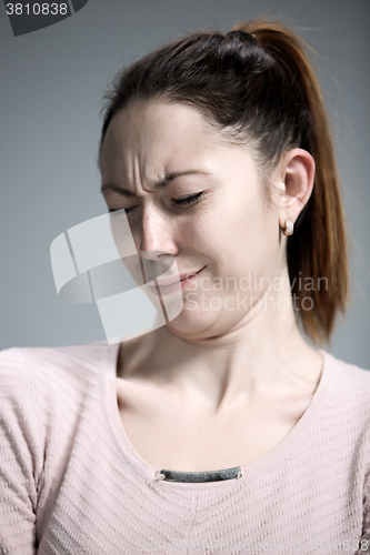 Image of portrait of disgusted woman