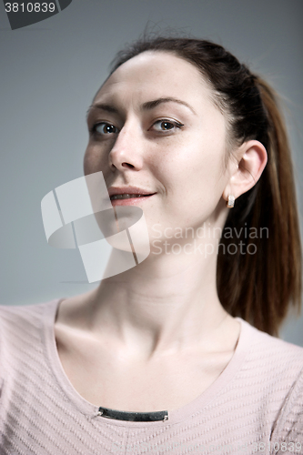 Image of Handsome narcissistic proud young woman